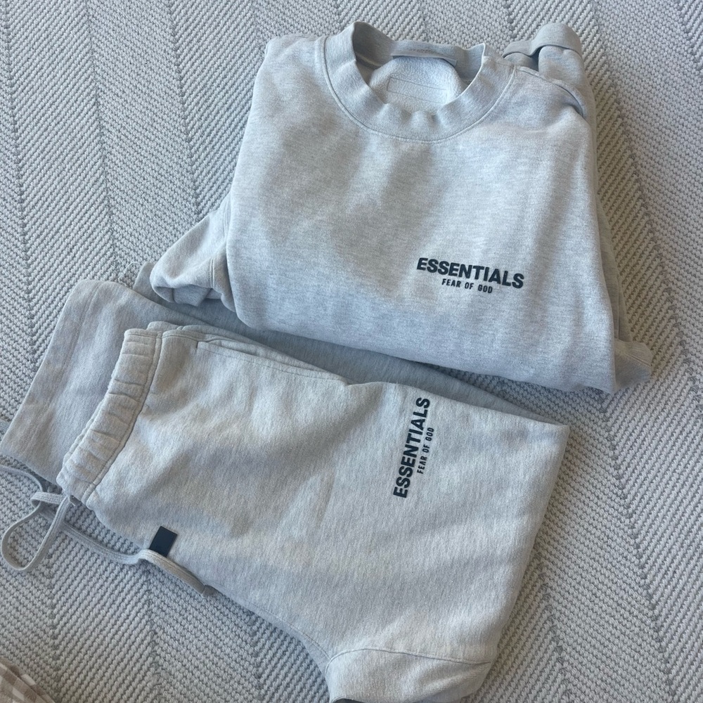 Essentials Light Gray Loungewear Set - Picture 2 of 7